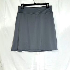 Knee length Skort Skirt Shorts Pockets Golf Tennis Running Walking Gray size XL